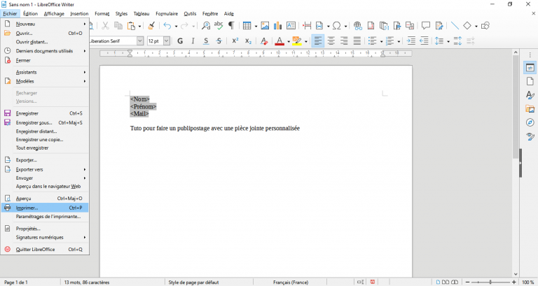 Publipostage Par Mail Avec Pièce Jointe Personnalisée